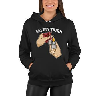 4Th Of July Firecracker Safety Third Funny Fireworks Gift Women Hoodie - Monsterry CA