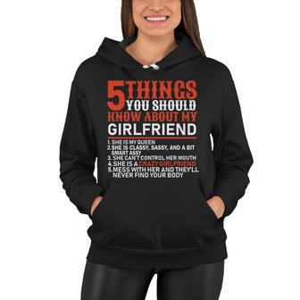 5 Things You Should Know About My Girlfriend V2 Women Hoodie - Thegiftio UK