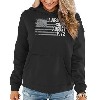 50 Year Old Awesome Since August 1972 Gifts 50Th Birthday Women Hoodie - Thegiftio UK