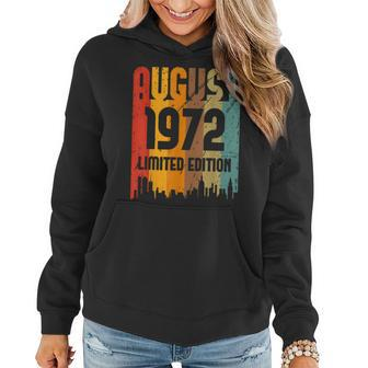 50 Years Old Vintage Awesome Since August 1972 50Th Birthday Women Hoodie - Thegiftio UK
