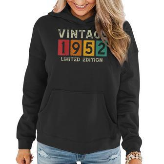 70 Yr Old Gifts Vintage 1952 Limited Edition 70Th Birthday V2 Women Hoodie Graphic Print Hooded Sweatshirt - Thegiftio UK