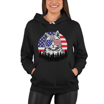 A Meowica Fluff Yeah 4Th Of July Cat Lover Women Hoodie - Monsterry DE