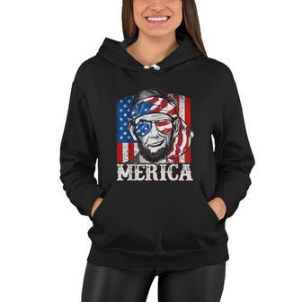 Abraham Lincoln Merica 4Th Of July Shirt Men American Flag V2 Women Hoodie - Monsterry