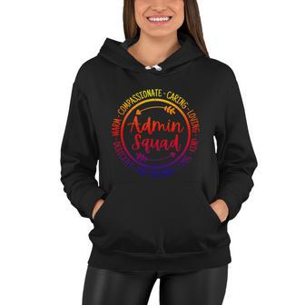 Admin Squad Admin Assistants Office Squad Team Vintage Funny Gift Women Hoodie - Monsterry