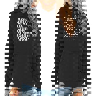 Adonai El Roi Elohim El Shaddai Yahweh Women Hoodie Graphic Print Hooded Sweatshirt - Thegiftio UK