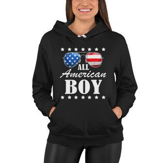 All American Boy Us Flag Sunglasses For Matching 4Th Of July Women Hoodie - Monsterry AU