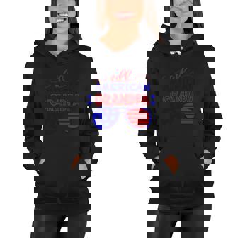 All American Grandpa Sunglasses 4Th Of July Independence Day Patriotic Women Hoodie - Monsterry