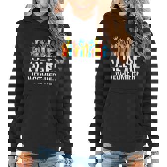 All Are Welcome Here Immigrant Rights Diversity Gift Graphic Design Printed Casual Daily Basic Women Hoodie - Thegiftio