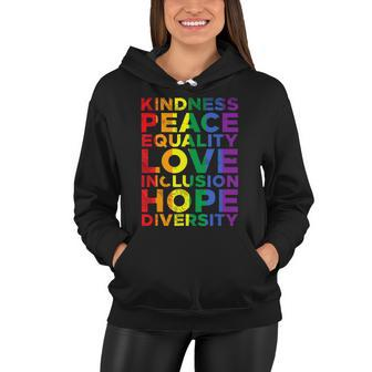 Ally Kindness Equality Love Lgbtq Pride Month Women Hoodie - Monsterry DE