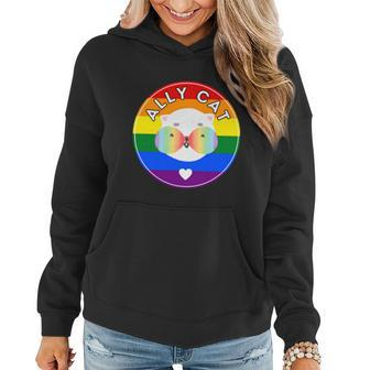 Ally Lgbt Ally Cat Pride Month Graphic Design Printed Casual Daily Basic Women Hoodie - Thegiftio UK