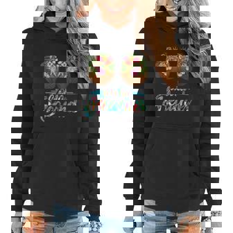 Aloha Beaches Hawaii Funny Coconut Bra Flower Boobs Beach Women Hoodie - Thegiftio UK