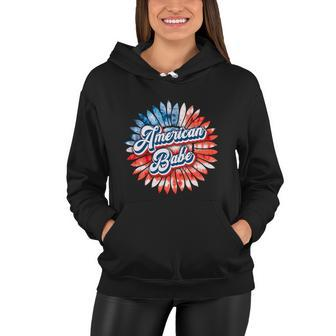 American Babe Sunflower Fourth Of July Graphic Plus Size Shirt For Men Women Women Hoodie - Monsterry