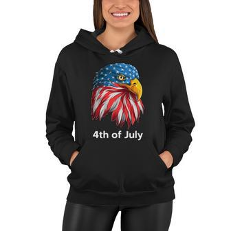 American Bald Eagle Mullet 4Th Of July Funny Usa Patriotic Gift Women Hoodie - Monsterry AU