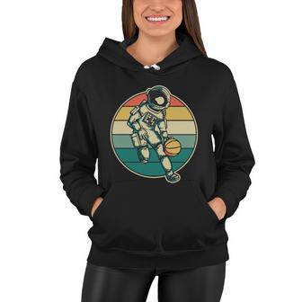 Astronaut Playing Basketball Women Hoodie - Monsterry AU