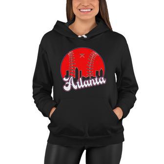 Atlanta Baseball Atl Skyline Tshirt Women Hoodie - Monsterry CA