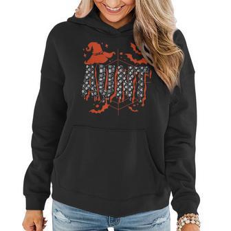 Aunt Halloween Costume Family Matching Halloween Auntie Women Hoodie Graphic Print Hooded Sweatshirt - Thegiftio UK