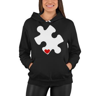 Autism Puzzle Heart Piece Tshirt Women Hoodie - Monsterry