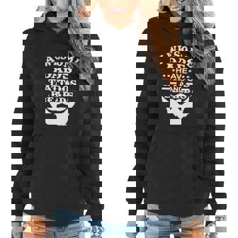 Awesome Dads Have Tattoos And Beards Fathers Day Women Hoodie - Thegiftio