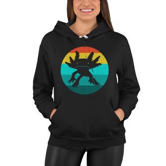 Axolotl Funny Retro Women Hoodie - Monsterry