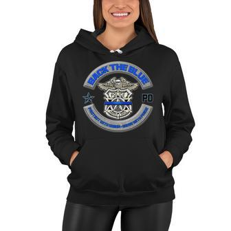 Back The Blue Police Protect And Serve Women Hoodie - Monsterry UK