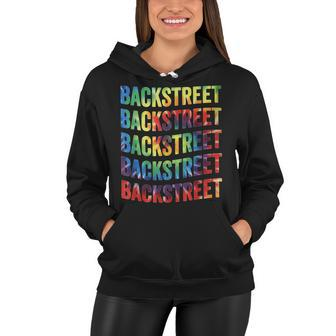 Backstreet Backstreet Backstreet Tie Dye Colors Colorful Women Hoodie - Thegiftio UK