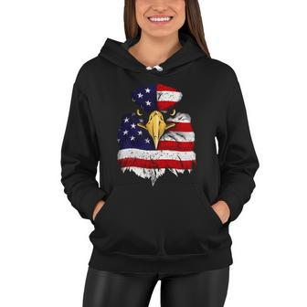 Bald Eagle 4Th Of July American Flag Patriotic Freedom Usa Gift Women Hoodie - Monsterry