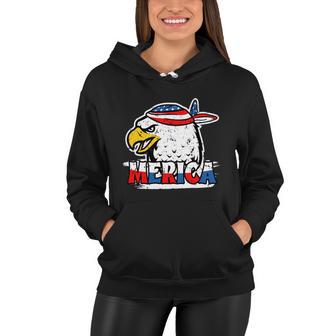 Bald Eagle Mullet American Flag Merica 4Th Of July Great Gift Women Hoodie - Monsterry CA