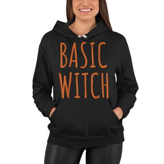 Basic Witch Simple Funny Halloween Women Hoodie - Seseable