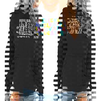 Believer Motivator Innovator Educator Retro Teacher Gifts V2 Women Hoodie - Thegiftio