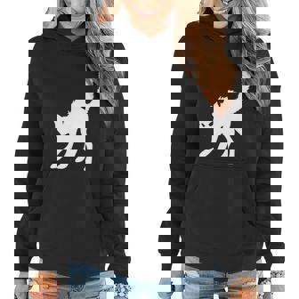 Black Cat White Cat Halloween Quote Women Hoodie Graphic Print Hooded Sweatshirt - Thegiftio