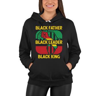 Black Father Juneteenth Day Gift For Dad Fathers Day Women Hoodie - Monsterry DE