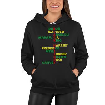 Black History Historic Leaders Proud American Tshirt Women Hoodie - Monsterry AU