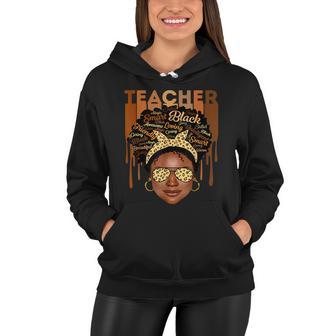 Black Smart Teacher Women Hoodie - Monsterry