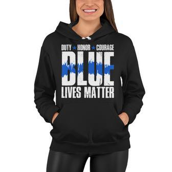 Blue Lives Matter Tshirt Women Hoodie - Monsterry CA