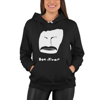 Bon Iver Face Women Hoodie - Monsterry