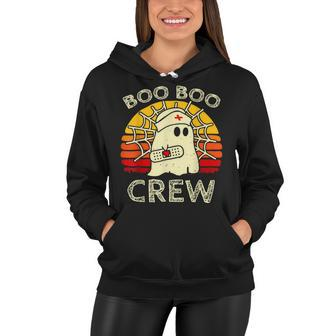 Boo Boo Crew Nurse Funny Ghost Halloween Nurse V3 Women Hoodie - Seseable