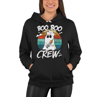 Boo Boo Crew Nurse Funny Ghost Women Halloween Nurse V2 Women Hoodie - Seseable