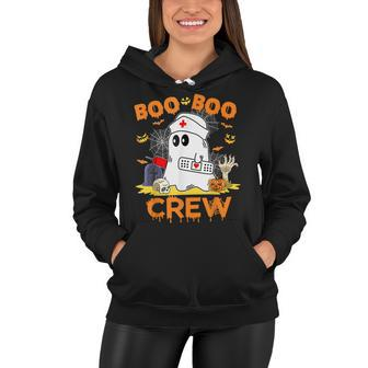 Boo Boo Crew Nurse Halloween Vibes Halloween Costume Women Hoodie - Seseable