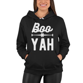 Boo Yah Halloween Quote Women Hoodie - Monsterry DE