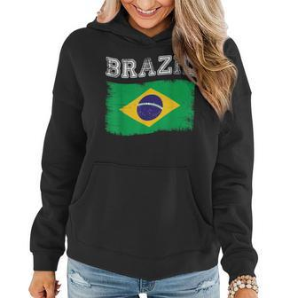 Brazilian Flag Tourist Holiday Destination Brazil Flag Women Hoodie - Thegiftio UK