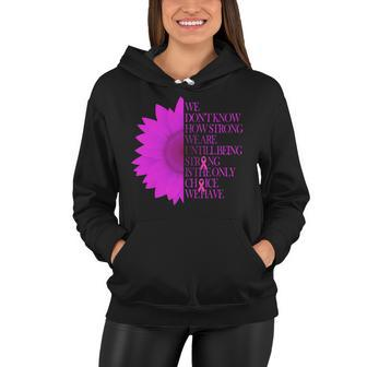 Breast Cancer Awareness Sunflower Quote Tshirt Women Hoodie - Monsterry AU