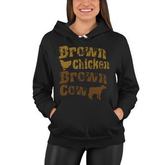 Brown Chicken Brown Cow Tshirt Women Hoodie - Monsterry UK
