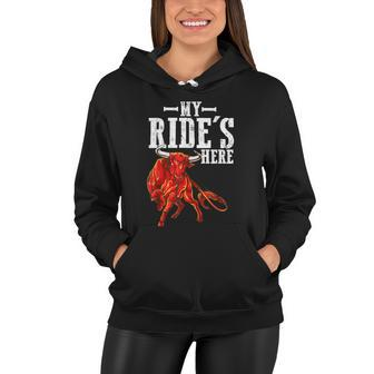 Bull Riding Pbr Rodeo Bull Riders For Western Ranch Cowboys Women Hoodie - Monsterry AU