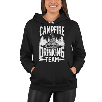 Campfire Drinking Team Tshirt Women Hoodie - Monsterry UK