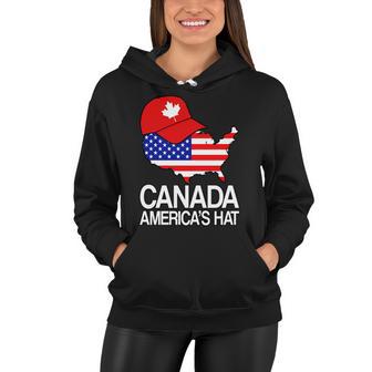 Canada Americas Hat Women Hoodie - Monsterry