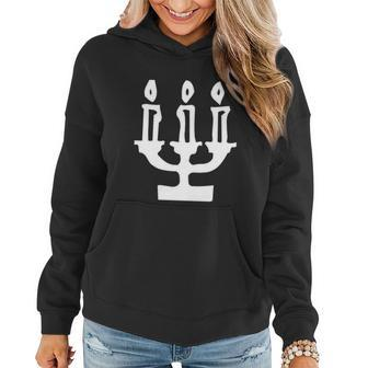 Candelabra Candles Gift Graphic Design Printed Casual Daily Basic Women Hoodie - Thegiftio UK