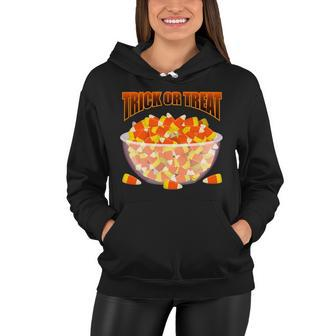 Candy Corn Trick Or Treat Halloween Tshirt Women Hoodie - Monsterry