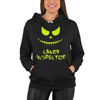 Candy Inspector Halloween Trick Or Treat All Hallows Eve Women Hoodie - Seseable