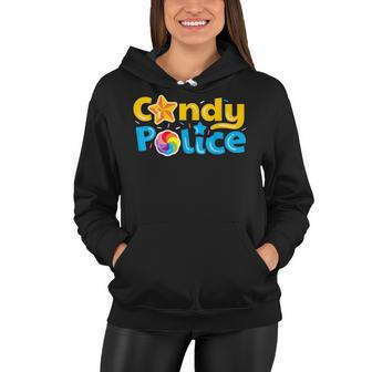 Candy Police Cute Funny Trick Or Treat Halloween Costume Women Hoodie - Seseable