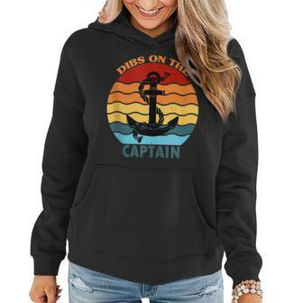 Captain Wife Dibs On The Captain Funny Dibs On The Captain Women Hoodie - Thegiftio UK